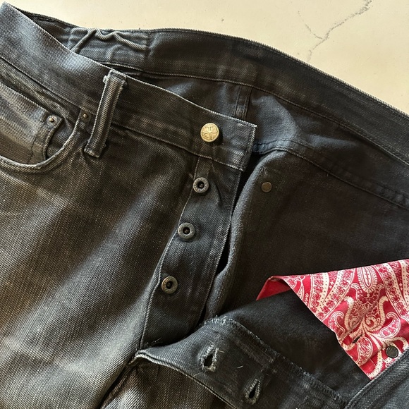 Left Field Black Selvedge Jeans - Picture 4 of 11